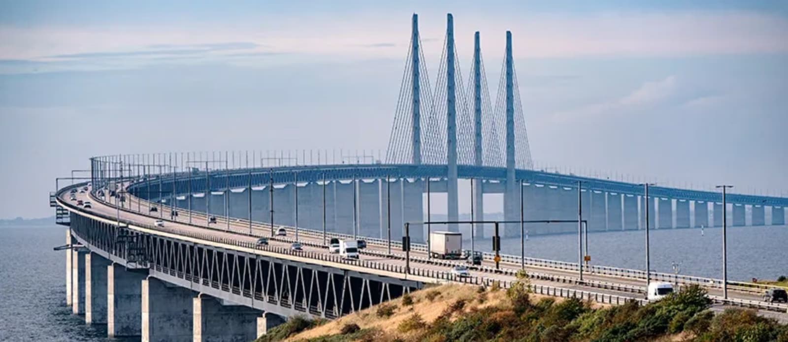 Öresundsbron mellan Malmö och Köpenhamn